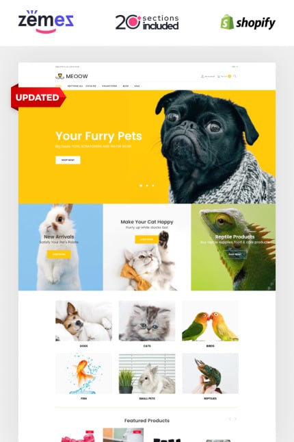Template #70611 Dogs Pet Webdesign Template - Logo template Preview