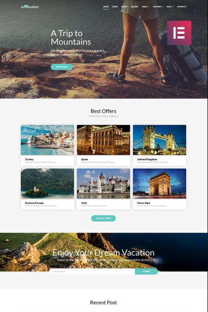 Template #70616 Travel Trip Webdesign Template - Logo template Preview