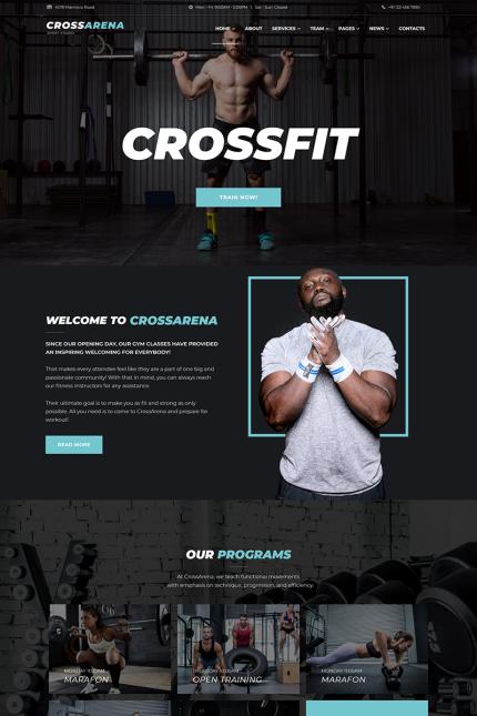 Template #70645 Crossfit Gym Webdesign Template - Logo template Preview