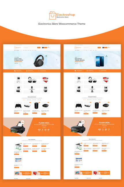 Template #70666 Woocommerce-theme Electronics-wordpress-theme Webdesign Template - Logo template Preview
