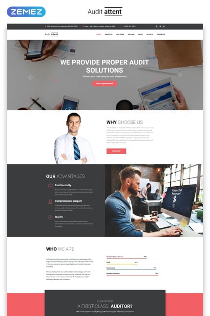 Template #70680 Audit Personal Webdesign Template - Logo template Preview