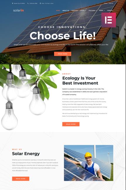 Template #70681 Energy Power Webdesign Template - Logo template Preview