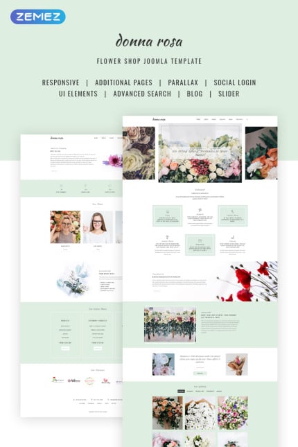 Template #70690 Flowers Gifts Webdesign Template - Logo template Preview