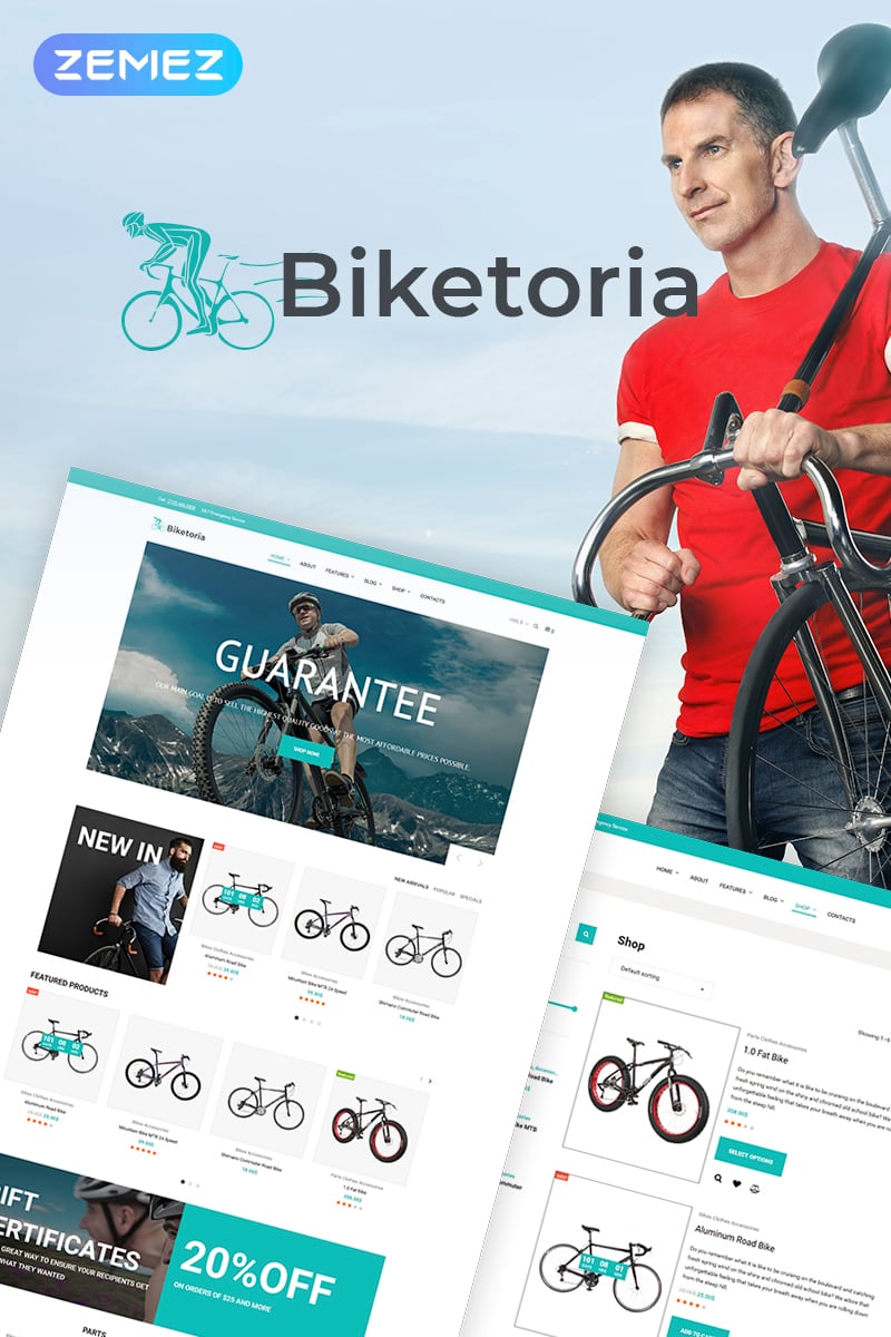 Biketoria- Bike Shop Elementor WooCommerce Theme