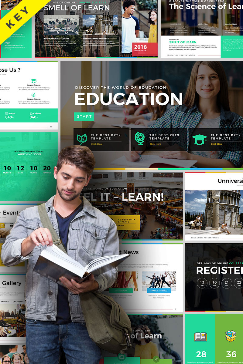 "Education Presentation" Keynote模板 #70650 - 截图