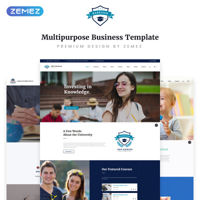 HTML шаблон "John Harrison - Elegant Education Multipage HTML" #70659