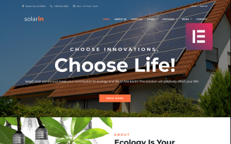 Solarin - Solar Energy Company WordPress Elementor Theme