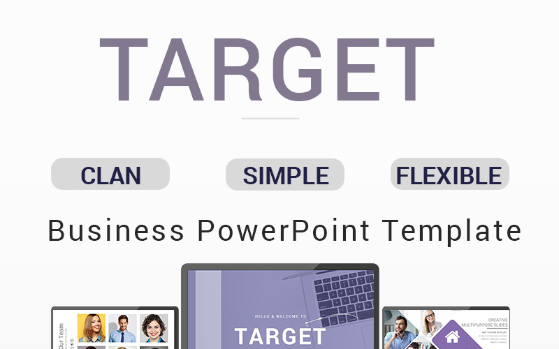 Target Presentation - PowerPoint template PowerPoint Template