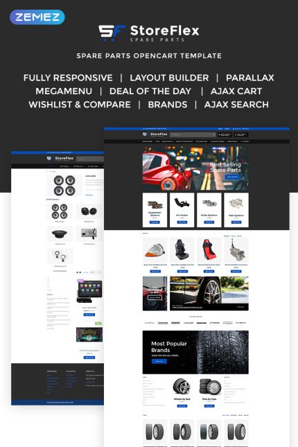 Template #70782 Parts Car Webdesign Template - Logo template Preview