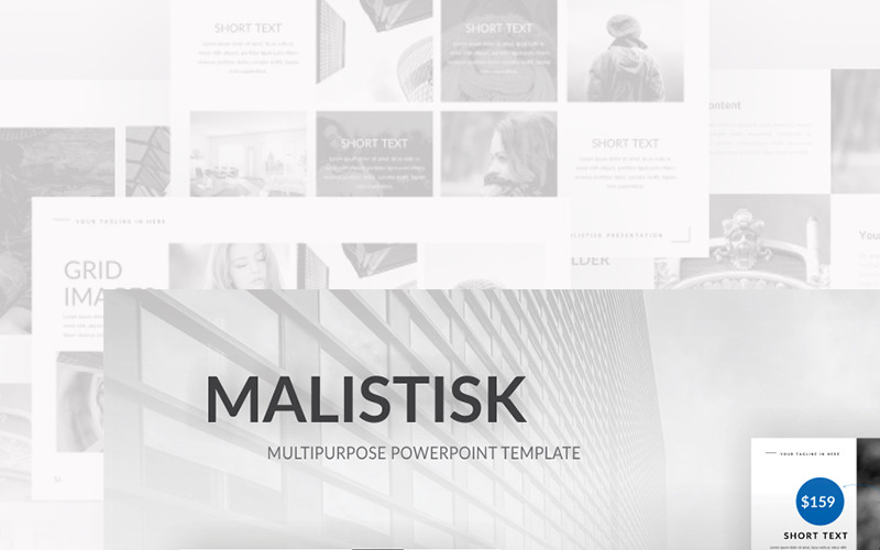 Malistisk Multipurpose Presentation PowerPoint template PowerPoint Template
