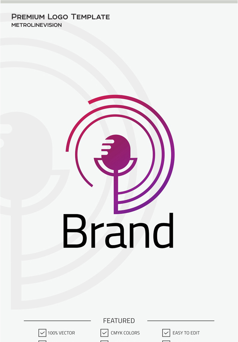 Mic Logo Template #70778