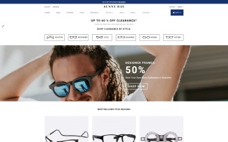 Sunny Day - Classy Eyeglasses Online Store OpenCart Template