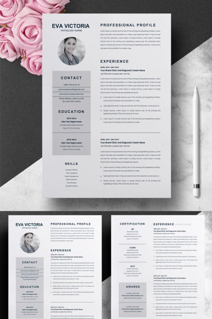 Template #70822 Resume Medical Webdesign Template - Logo template Preview