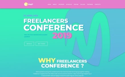 MagIT - IT Conference Elementor WordPress Theme
