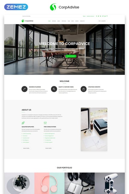 Template #70846 Page Onepage Webdesign Template - Logo template Preview