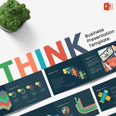 Business Think PowerPoint Template