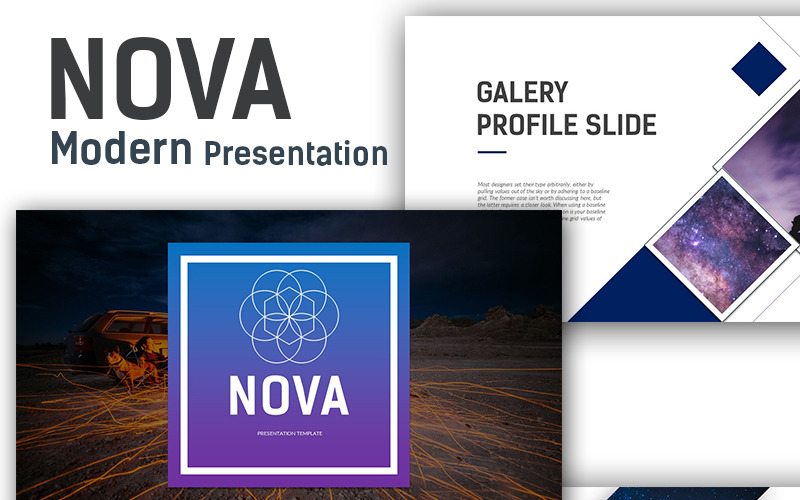 Nova Modern Presentation PowerPoint template PowerPoint Template