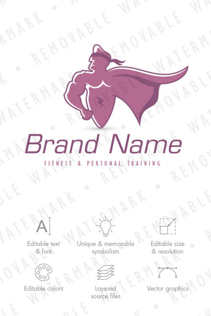 Template #70912 Hero Warrior Webdesign Template - Logo template Preview