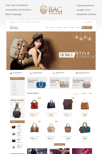 Template #70932 Leather Travel Webdesign Template - Logo template Preview