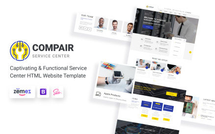 Compair - Service Center Multipage HTML5 Website Template