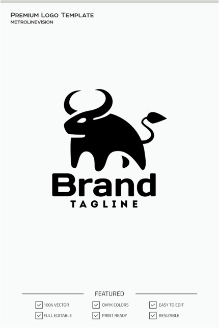 Template #70955 Black Brand Webdesign Template - Logo template Preview