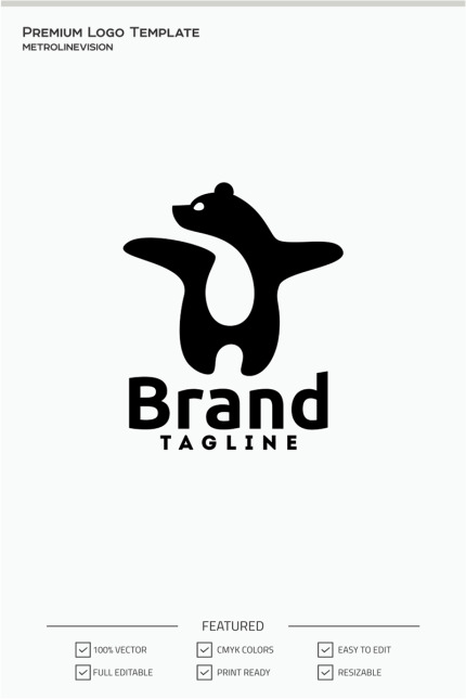 Template #70958 Bear Company Webdesign Template - Logo template Preview