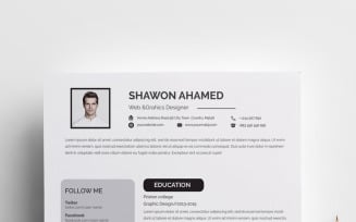 Shawon Ahamed Resume Template