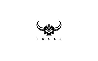 Viking Skull Logo Template
