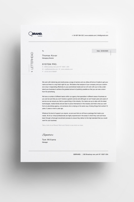 Template #71013 Invoice Minimal Webdesign Template - Logo template Preview