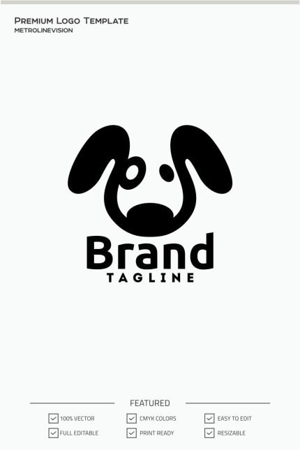 Template #71050 Animal Bowtie Webdesign Template - Logo template Preview