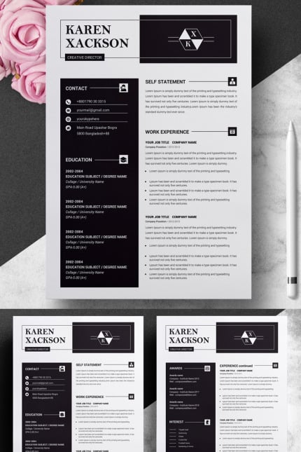 Kit Graphique #71067 Rsum Creatif Web Design - Logo template Preview