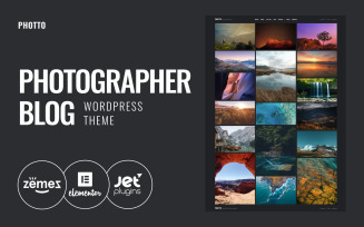 Photto - Photographer Blog WordPress Elementor Theme