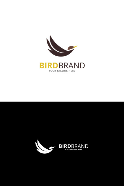 Template #71102 Bird Blue Webdesign Template - Logo template Preview