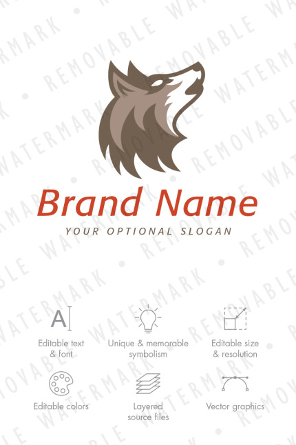 Template #71110 Dog Pack Webdesign Template - Logo template Preview