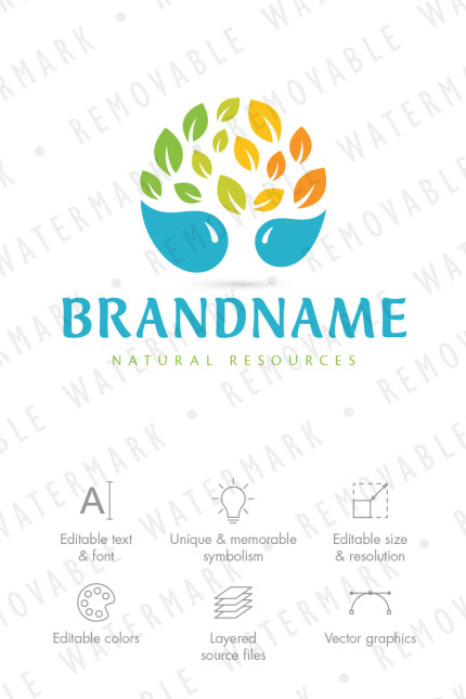 Kit Graphique #71152 Arbre Eau Web Design - Logo template Preview
