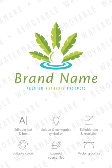 Template #71158 Medical Droplet Webdesign Template - Logo template Preview