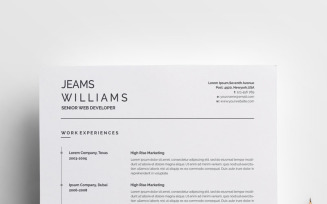 Classic and Clean Resume Template