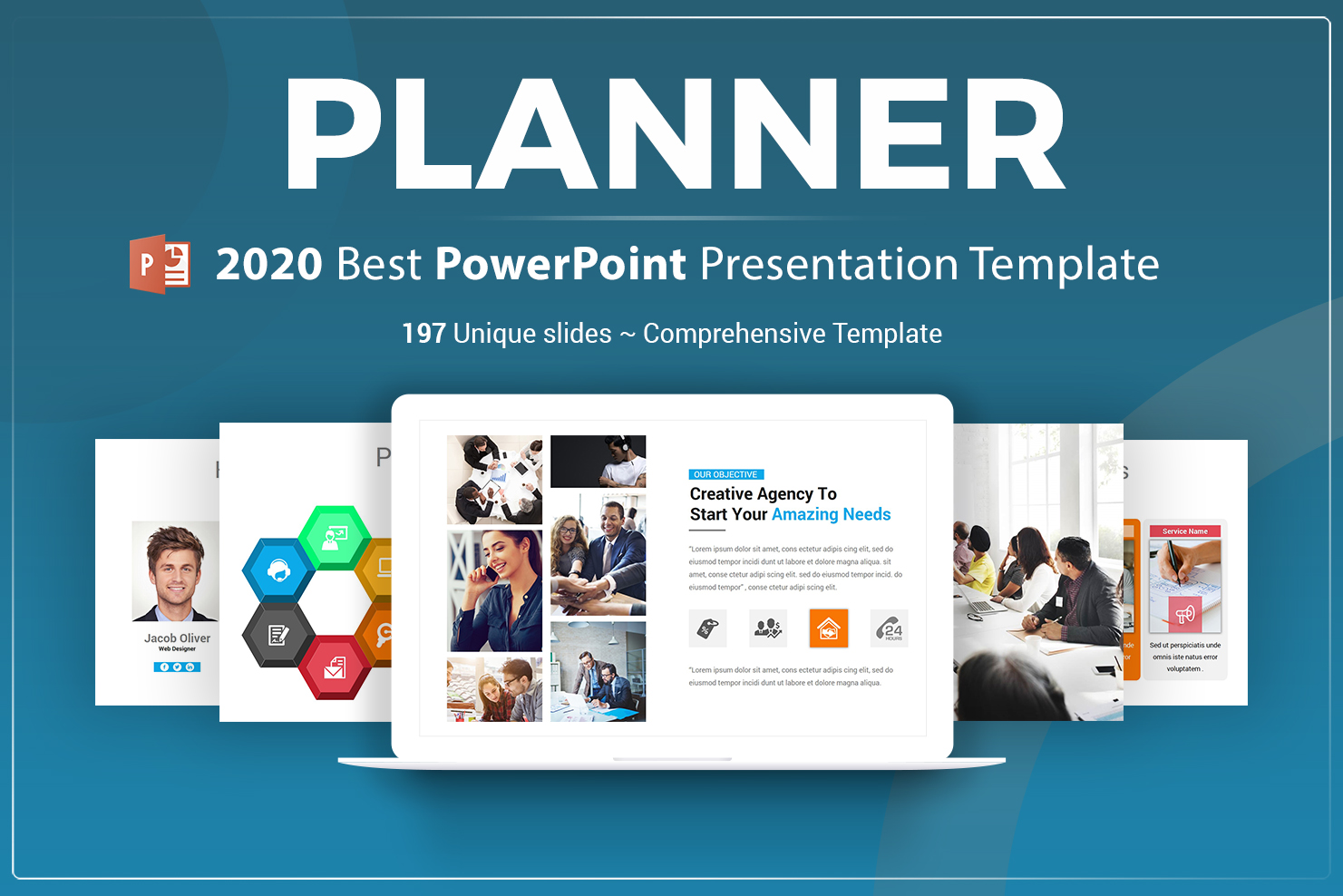 Luxusní PowerPoint šablona "Planner Presentation" #71144