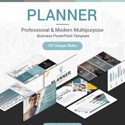 Modello PowerPoint #71144 per Un Sito di Business e Servizi #71144