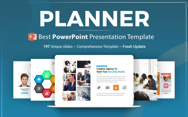 Planner Presentation PowerPoint template PowerPoint Template