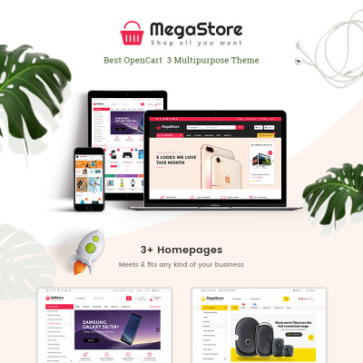 Responsive MegaStore - Multipurpose Opencart Şablon #71169