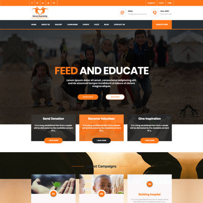 charity templates templatemonster
