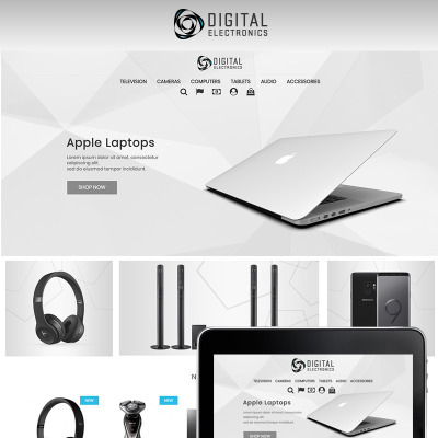 Tema PrestaShop Responsive #71172 "Digital Electronics Store 1.7" #71172
