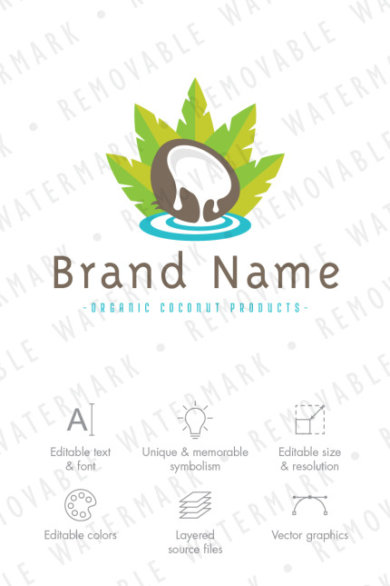 Template #71214 Natural Organic Webdesign Template - Logo template Preview