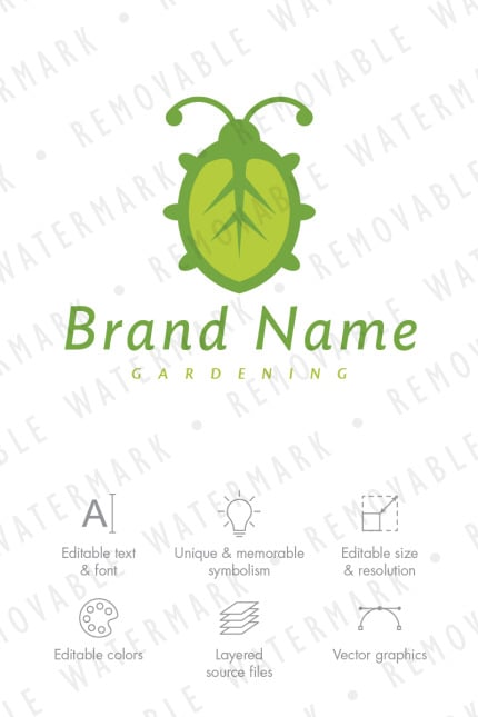 Template #71219 Green Plant Webdesign Template - Logo template Preview