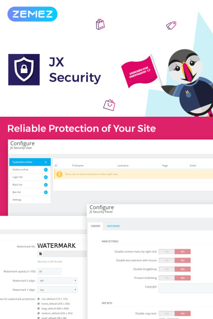 Template #71223 Watermark Security Webdesign Template - Logo template Preview