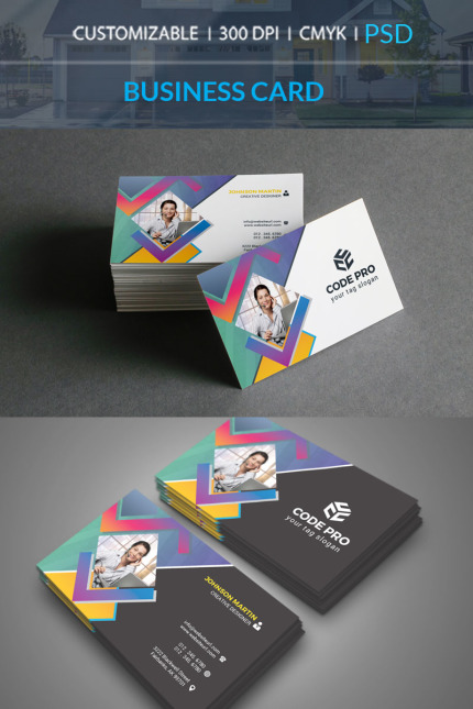 Template #71234 Business Card Webdesign Template - Logo template Preview