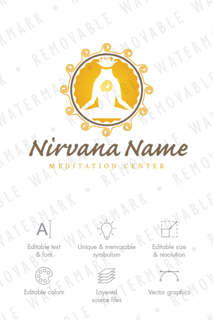 Template #71237 Sun Peace Webdesign Template - Logo template Preview