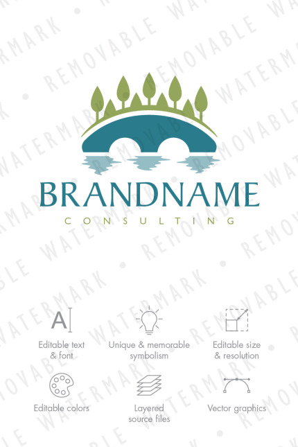 Template #71238 Water Letter Webdesign Template - Logo template Preview