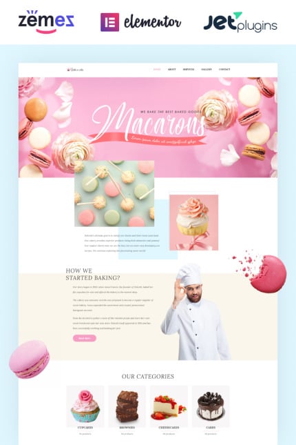 Template #71241 Cakery Muffins Webdesign Template - Logo template Preview